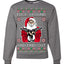 F Around And Find Out Santa Ugly Christmas Sweater Unisex Crewneck Sweatshirt