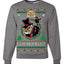Scrooge BAH HUMBUG! Christmas Carol Novel Ugly Christmas Sweater Unisex Crewneck Sweatshirt