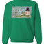 Let it Snow Green Scarf Snowman Merry Christmas Unisex Crewneck Graphic Sweatshirt