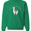 Fa la la la llama Xmas Ilama Merry Christmas Unisex Crewneck Graphic Sweatshirt