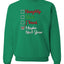 Naughty Nice I Tried Maybe Next Year Checklist Merry Christmas Unisex Crewneck Graphic Sweatshirt