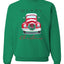 Merry Merry Christmas Red Car with Xmas Garland Merry Christmas Unisex Crewneck Graphic Sweatshirt