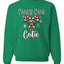 Candy Cane Cutie  Merry Christmas Unisex Crewneck Graphic Sweatshirt