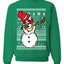 Dabbing Snowman Merry Ugly Christmas Sweater Unisex Crewneck Graphic Sweatshirt
