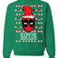 Lap Worth Sitting On Deadpool Christmas Ugly Christmas Sweater Unisex Crewneck Graphic Sweatshirt