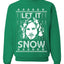 Let It Snow Jon Snow Digital Merry Ugly Christmas Sweater Unisex Crewneck Graphic Sweatshirt