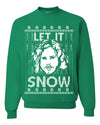 Let It Snow Jon Snow Digital Merry Ugly Christmas Sweater Unisex Crewneck Graphic Sweatshirt