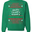 Merry Christmas Alphabet A-Z Christmas lights  Ugly Christmas Sweater Unisex Crewneck Graphic Sweatshirt