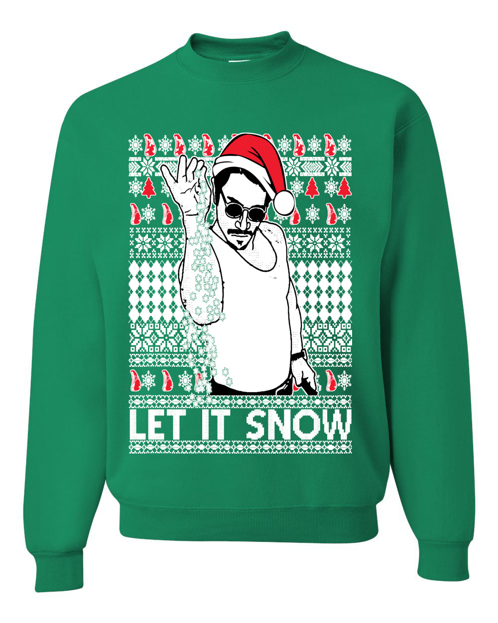 Salt Bae Christmas Ugly Christmas Sweater Unisex Crewneck Sweatshirt