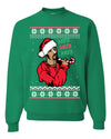 Funny Snoop Hos Hos Hos Christmas  Ugly Christmas Sweater Unisex Crewneck Graphic Sweatshirt