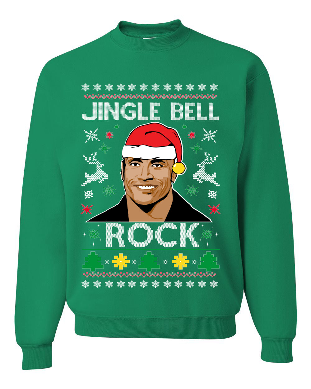 Jingle Bell Rock Ugly Christmas Sweater Unisex Crewneck Sweatshirt