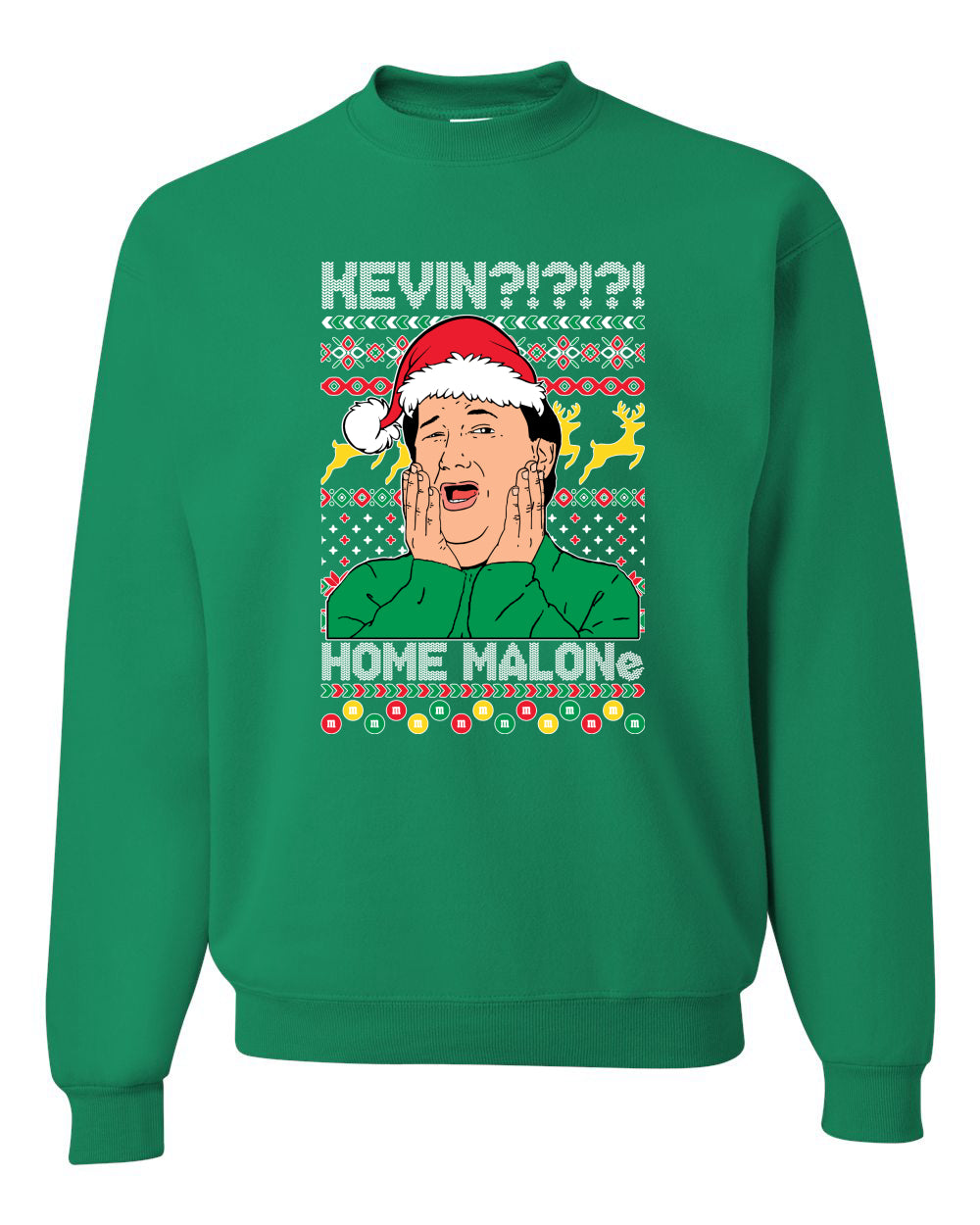 Kevin Home Malone Office Tv Xmas Merry Ugly Christmas Sweater Unisex Crewneck Graphic Sweatshirt