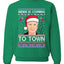 Biden is Coming to Town Merry Ugly Christmas Sweater Unisex Crewneck Graphic Sweatshirt