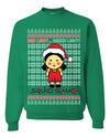 Red Light Green Light Ugly Christmas Sweater Unisex Crewneck Graphic Sweatshirt