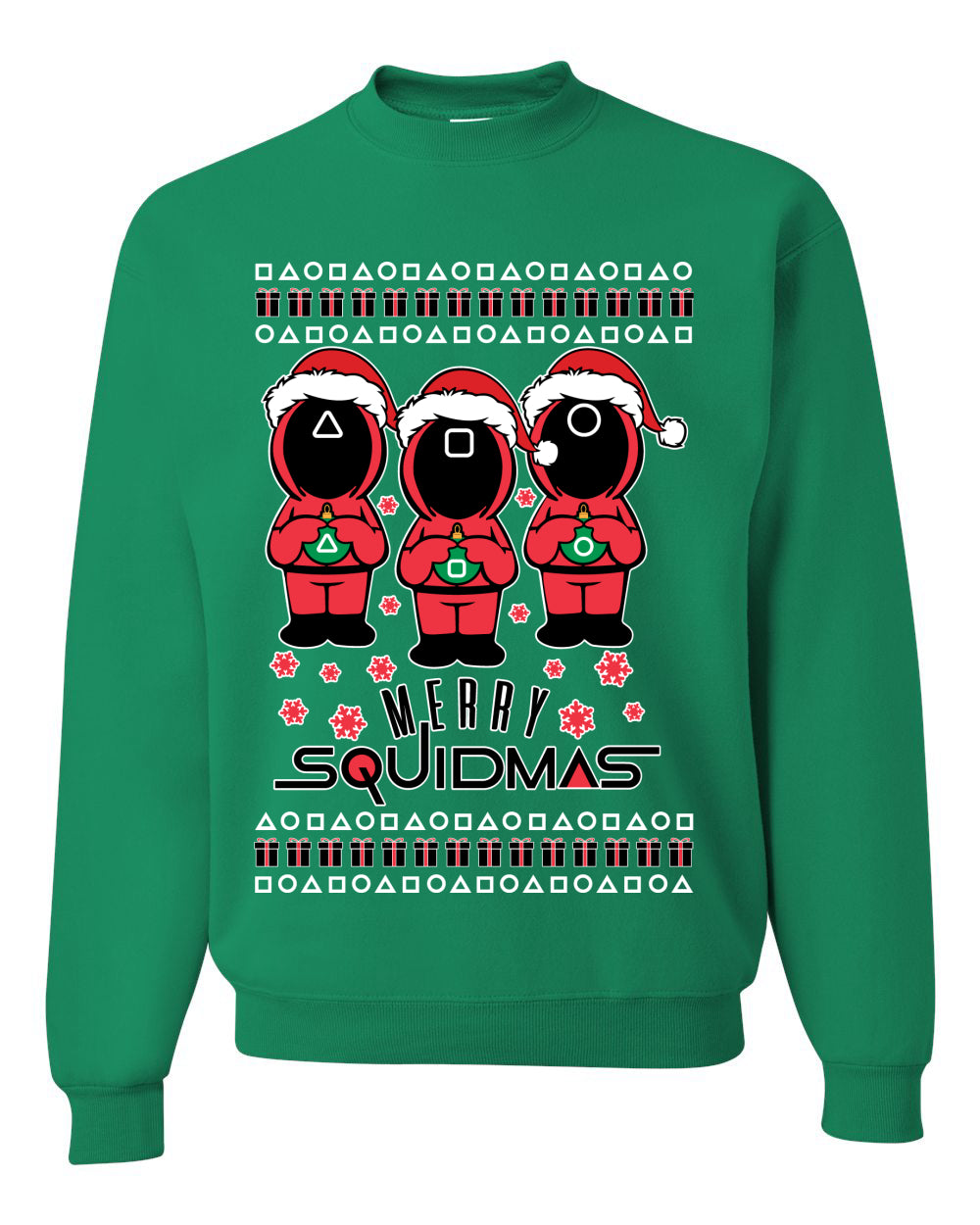 Merry Squidmas Ugly Christmas Sweater Unisex Crewneck Sweatshirt