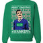 Merry Christmas Wanker  Ugly Christmas Sweater Unisex Crewneck Sweatshirt