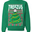 Treezus Ye Funny Xmas Ugly Christmas Sweater Unisex Crewneck Graphic Sweatshirt