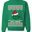 Just Took A DNA Test Turns Out I'm 100% That Grinch Ugly Christmas Sweater Unisex Crewneck Graphic Sweatshirt