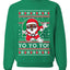 Yo Yo Yo Black Santa Ugly Christmas Sweater Unisex Crewneck Sweatshirt