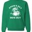 Santa Snow's Out Ho's Out Ugly Christmas Sweater Unisex Crewneck Graphic Sweatshirt