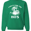 Santa I Do It For The Hoes Ugly Christmas Sweater Unisex Crewneck Graphic Sweatshirt