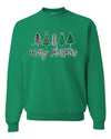 Xmas Trees Merry Christmas Ugly Christmas Sweater Unisex Crewneck Graphic Sweatshirt