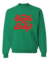 Logo Parody Santa Baby Ugly Christmas Sweater Unisex Crewneck Graphic Sweatshirt