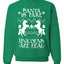 Santa is Fake Unicorns are Real Funny Unicorn Xmas Merry Ugly Christmas Sweater Unisex Crewneck Graphic Sweatshirt