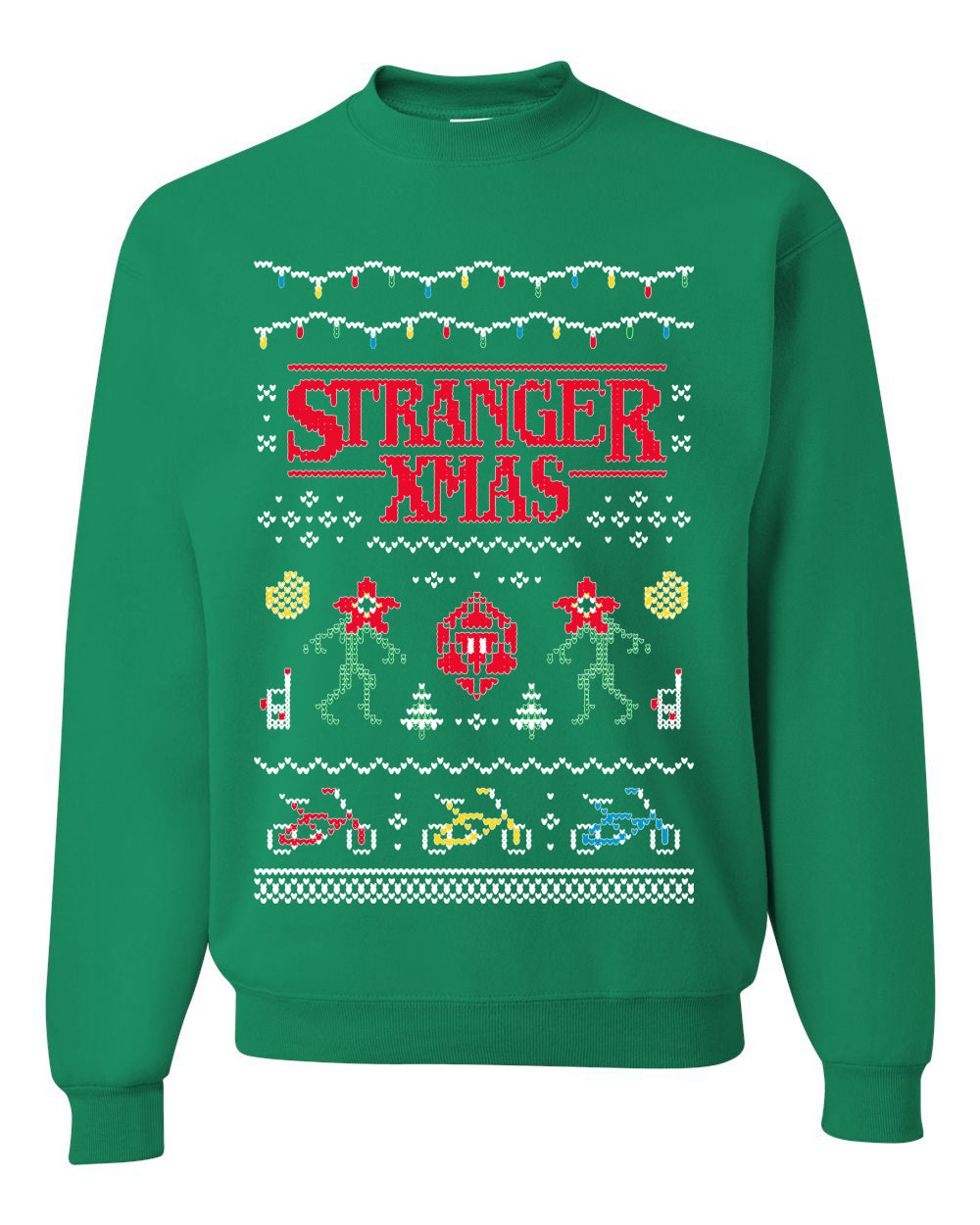 Stranger Xmas  Ugly Christmas Sweater Unisex Crewneck Sweatshirt