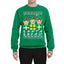 Santa Squad Friends  Ugly Christmas Sweater Unisex Crewneck Graphic Sweatshirt