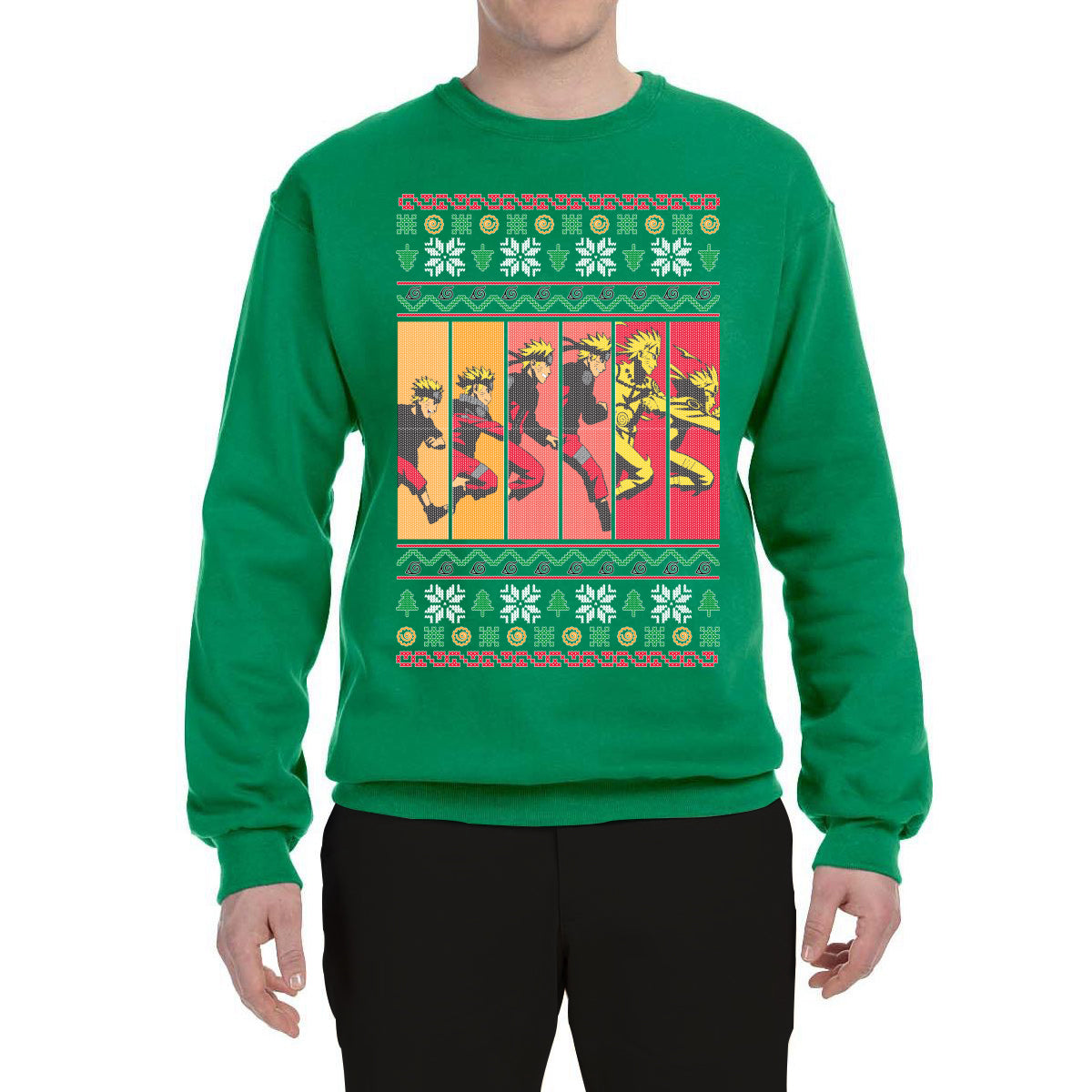 Anime Comic Cartoon Ugly Christmas Sweater Unisex Crewneck Graphic Sweatshirt