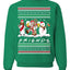 Santa Friends TV Parody Funny Characters Ugly Christmas Sweater Unisex Crewneck Graphic Sweatshirt