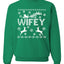 Christmas Wifey Love Merry Ugly Christmas Sweater Unisex Crewneck Graphic Sweatshirt