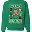 Crack Deez Nuts Meme Merry Ugly Christmas Sweater Unisex Crewneck Graphic Sweatshirt