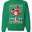 Santa Keg Stand Beer Drinking Drunk Merry Ugly Christmas Sweater Unisex Crewneck Graphic Sweatshirt
