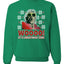 Woooo! It's Christmas Time Ugly Christmas Sweater Unisex Crewneck Sweatshirt