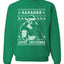 Harambe Loved Christmas Funny Xmas Gorilla Meme Merry Ugly Christmas Sweater Unisex Crewneck Graphic Sweatshirt