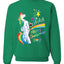 Unicorn Pissing Rainbow Merry Ugly Christmas Sweater Unisex Crewneck Graphic Sweatshirt