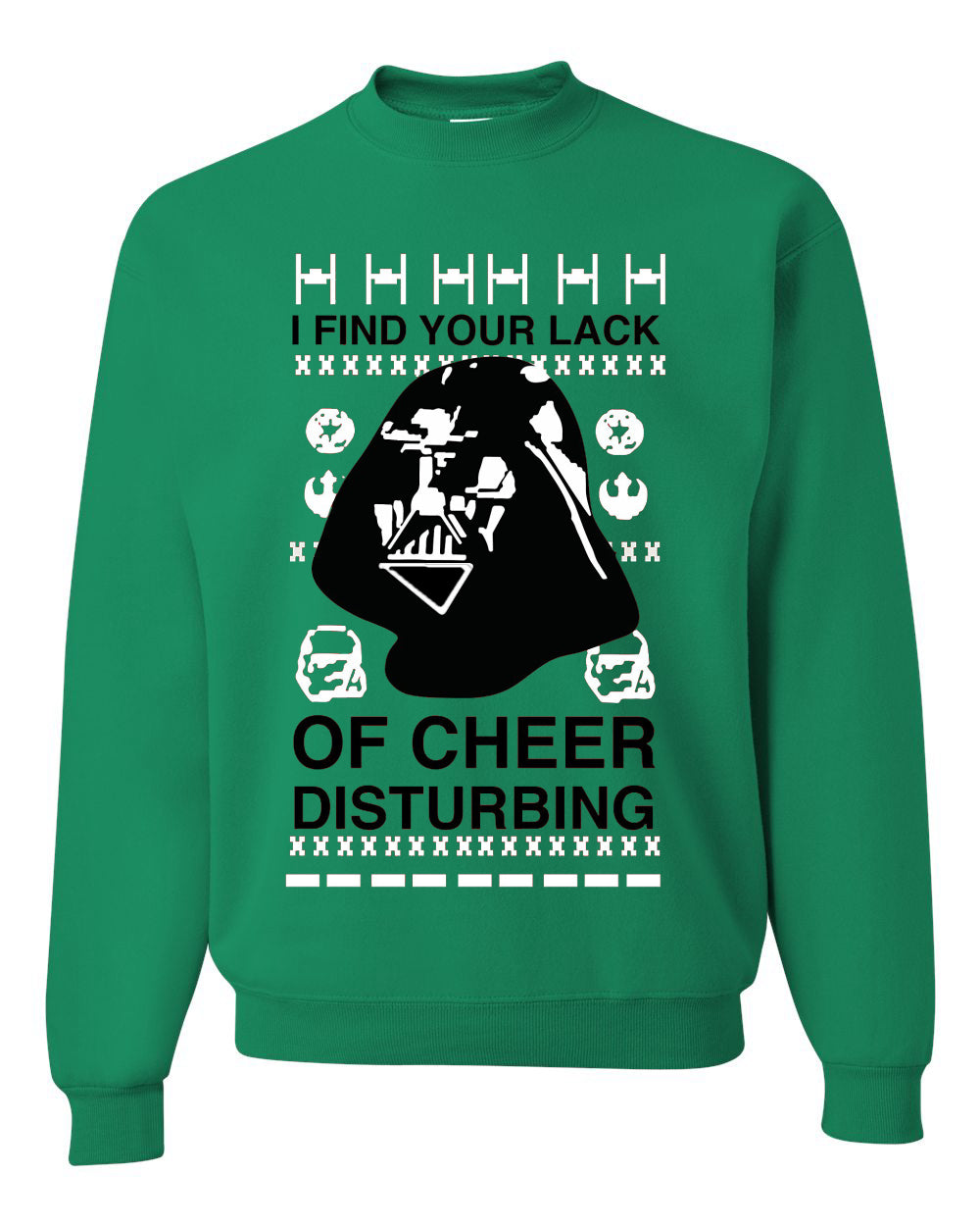 I find your Lack of Cheer Disappointing Ugly Christmas Sweater Unisex Crewneck Sweatshirt