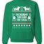 Daschund Through The Snow Merry Ugly Christmas Sweater Unisex Crewneck Graphic Sweatshirt