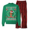 It's Chrithmith Bitcheth Tyson Lisp Ugly Christmas Sweater Sweatshirt Bundle with Micropolar Fleece Pants