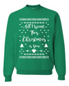 All I Want for Christmas is You Too Merry Ugly Christmas Sweater Unisex Crewneck Graphic Sweatshirt