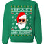 Original Hipster IPAs and Sleigh?!  Merry Ugly Christmas Sweater Unisex Crewneck Graphic Sweatshirt