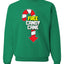 Free Candy Cane  Christmas Unisex Crewneck Graphic Sweatshirt