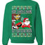 Slap Meme Award Show Parody Keep Santa's Name Out Your Mouth Ugly Christmas Sweater Unisex Crewneck Sweatshirt