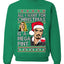 Johnny Depp All I Want For Christmas is a Mega Pint Ugly Christmas Sweater Unisex Crewneck Graphic Sweatshirt
