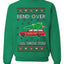 Bend Over & I'll Show You Colored Ugly Christmas Sweater Unisex Crewneck Sweatshirt