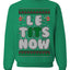 Let It Snow Le Tits Now Humor Joke Ugly Christmas Sweater Unisex Crewneck Graphic Sweatshirt