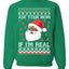 Black Santa Claus Ask Your Mom If I'm Real Adult Humor Ugly Christmas Sweater Unisex Crewneck Graphic Sweatshirt