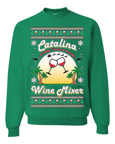 Step Bros Catalina Wine Mixer Xmas Holiday Movie Humor Ugly Christmas Sweater Unisex Crewneck Graphic Sweatshirt